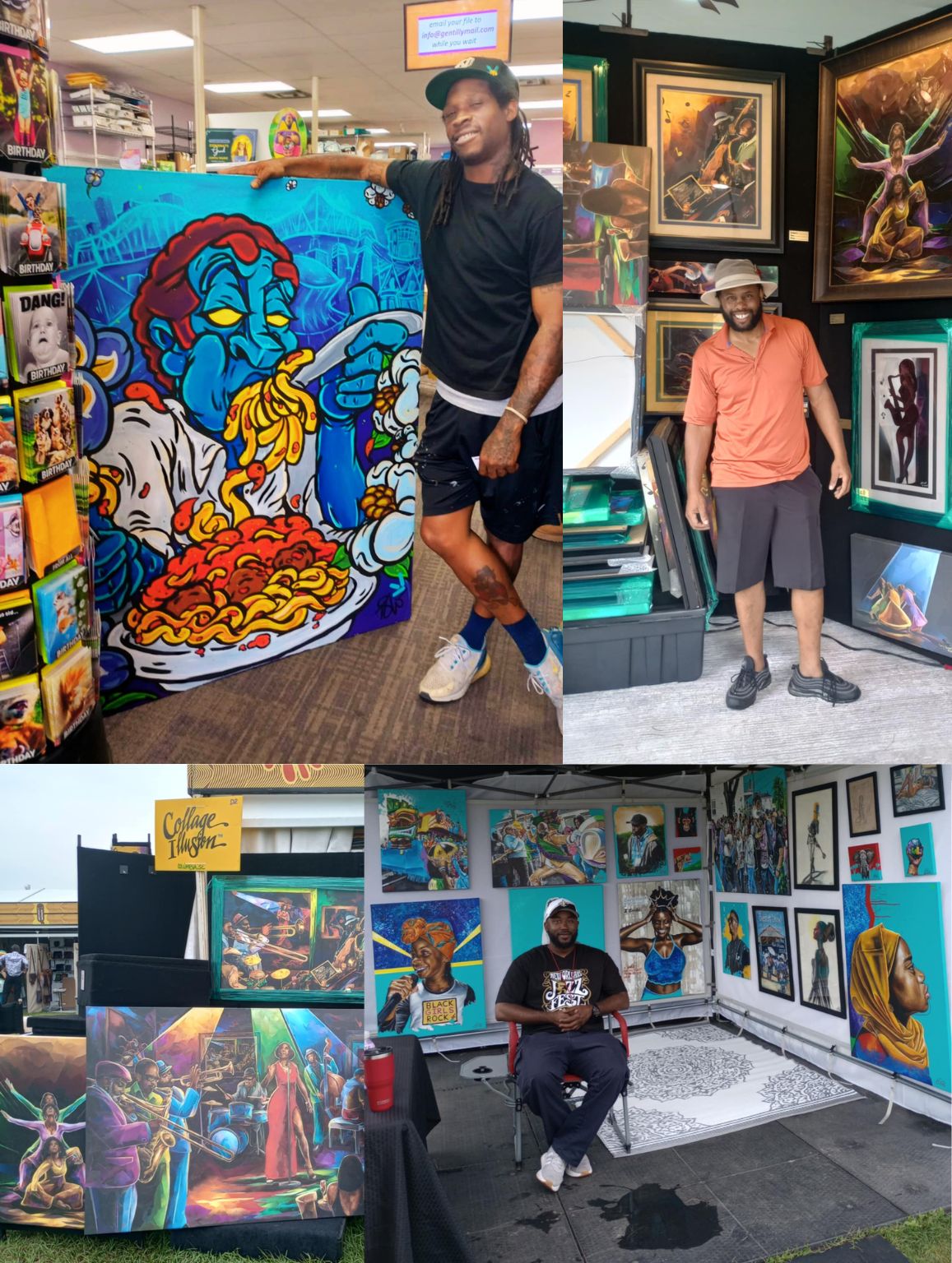 Artist trust Gentilly Maila nd COpy center to Print their Art Work. Artist trust Gentilly Maila nd COpy center to Print their Art Work.