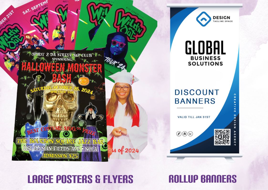 Poster and rollup banner printing services at | New Orleans, LA